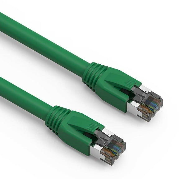 SF Cable Cat8 Shielded (S/FTP) Ethernet Cable, 1 feet - Green