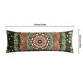 thumbnail image 6 of Paisley Long Body Pillow Cover - Vintage Bohemian Floral Print, Soft & Breathable Ethnic Fabric, Hidden Zipper, 20"x54" - Elegant Home Decor Gift for Side Sleepers & Pregnancy Support, 6 of 7