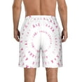 thumbnail image 3 of Kdxio Breast Cancer Awareness (4) Pattern Mens Casual Shorts - Drawstring Summer Beach Sports Shorts for Men, 3 of 9