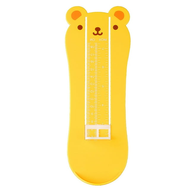 Measuring Tools 1pcs Practical Children Online Chart Tools Devices Device with Baby Yellow Feet Toddler Foot Black and Infants Shoes Sizer Shape Sizing Buying Measurement Measurer Size Gauge Kid