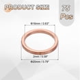 thumbnail image 2 of 75 Pack M16 Flat Washer Copper Washer Sealing Rings, 16mm ID 20mm OD 2mm Thick, 2 of 6