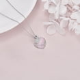 thumbnail image 5 of Sterling Silver Moonstone/Abalone Shell/Turquoise Filigree Teardrop Necklace Jewelry for Women, 5 of 10