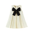 thumbnail image 1 of FYDUU Robe d'Été pour Filles Pâques Robe Sans Manches pour Tout-Petites avec Nœud Robes Élégantes de Fête Robe d'Été Stylée pour Filles Robes Décontractées Robes d'Invitée de Mariage, 1 of 6