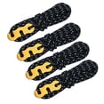 thumbnail image 4 of 4 Pieces Tent Rope with Cord Adjuster Compact High Strength for Camping Tent Black, 4 of 6