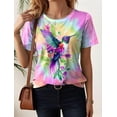 thumbnail image 4 of Women‘s T-shirt Summer Hummingbird Patterns Short Sleeve Fashion Sexy Girls Clothes Y2k Print Tees Casual Wowen‘s Clothing, 4 of 7