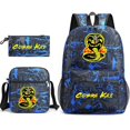 thumbnail image 1 of Cobra Kai School Bag Backpack Pencil Case Shoulder Bag Three-piece Set _07, 1 of 3