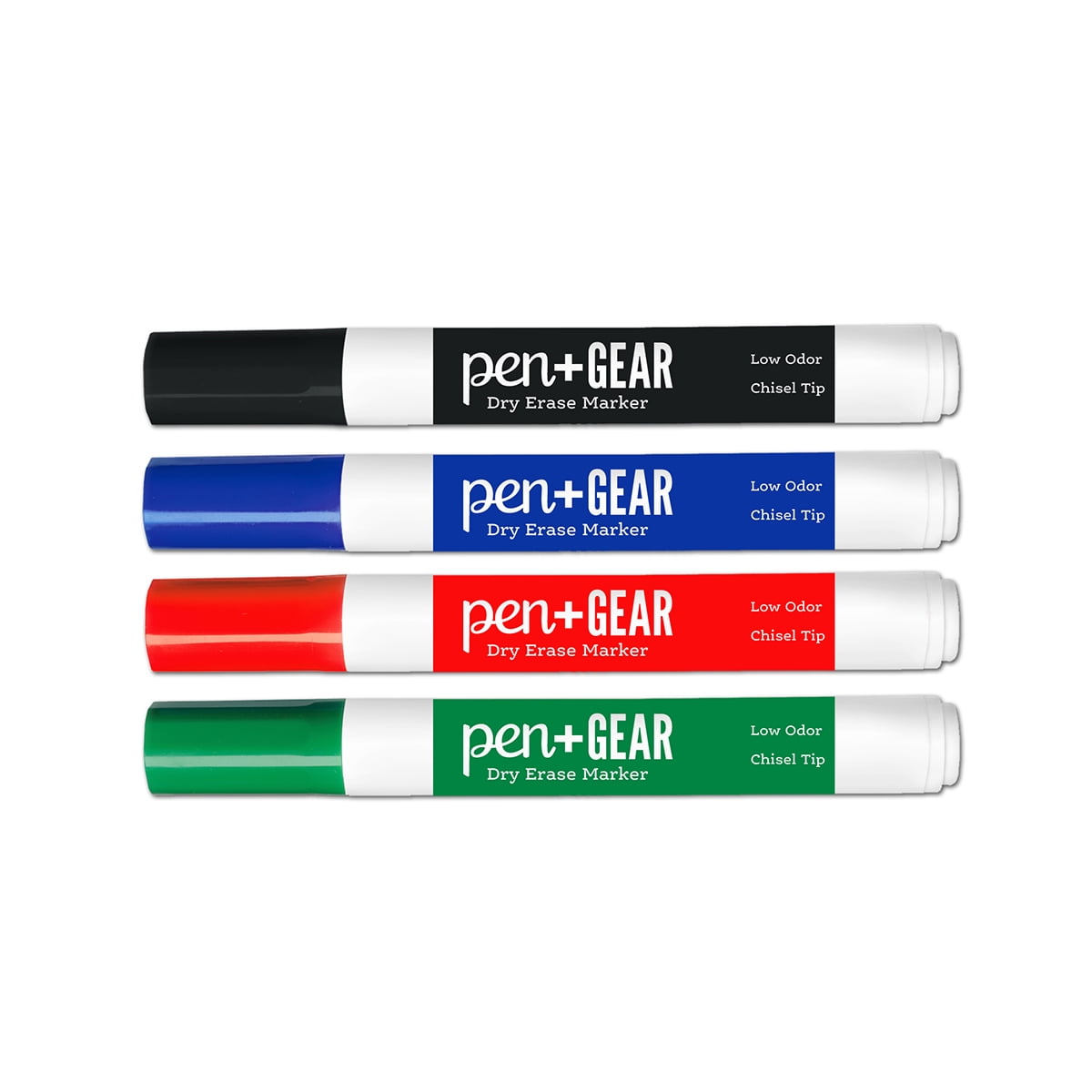 Pen + Gear - 4ct Chisel Tip Dry Erase Markers - Assorted Colors