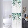 thumbnail image 3 of Eucalyptus Leaves Window Privacy Film, Green Botanical Summer Spring Leaves Static Cling UV Sun Blocking Heat Control Window Tint, Non-Adhesive One Way Windows Privacy Cover 17.7''x78.7'', 3 of 7