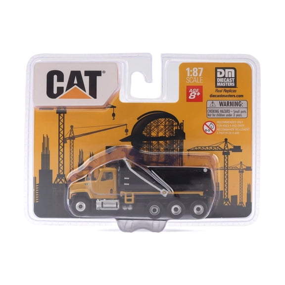 CAT Caterpillar CT681 Dump Truck Yellow 1/87 (HO) Scale Diecast Model by Diecast Masters