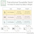 thumbnail image 6 of SwaddleDesigns Transitional Swaddle Sack with Arms Up Half-Length Sleeves and Mitten Cuffs, Better Sleep for Baby Boy & Baby Girl, Heathered Gray, Small, 0-3 Mo, 6-14 lbs, 6 of 9