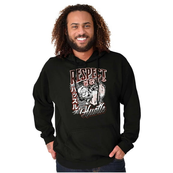 Cool Rich Popeye Respect The Hustle Hoodie Hooded Sweatshirt Men Brisco Brands S