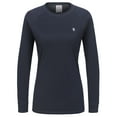 thumbnail image 2 of Little Donkey Andy Women's Wool Base Layer,Lightweight Thermal Underwear Tops Winter Long Sleeve shirts, Quick Dry Wicking (Navy Blue M), 2 of 7