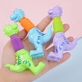 thumbnail image 7 of TONGYIJIA Stretch Tube Toys, 5 Pack Dinosaur Snake Fidget Toy, Stress Relief Sensory Stretching Tubes, Anxiety Relief Novelty for Adults, 7 of 7