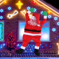 thumbnail image 4 of Adornos navideños colgantes de Papá Noel para el hogar, adornos navideños para exteriores, regalos para escaleras, techos, chimeneas y puertas, 4 of 5