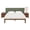 Cypress Green, variant on Jaxx Panelist Modern Padded Headboard – Set of 4 Wall Mounted Panels - Queen, Charcoal Microvelvet