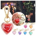 thumbnail image 2 of Keychains Valentine'S Day Creative Gift Rose Preserved Flower Keychain Female Bag Pendant Love In Heart Keychain Key Chains, 2 of 2