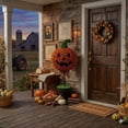 thumbnail image 5 of Luckky Artificial Pumpkin Topiary Tree,27.56 Inch Brown Boxwood Potted Plant,Halloween Thanksgiving Indoor Outdoor Festive Decor, 5 of 6
