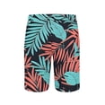thumbnail image 5 of BVnarty Men's Summer Resort Printed Swim Shorts, Quick Dry Waterproof Material, Elastic Drawstring Waist Casual Holiday Board Shorts Gold XL, 5 of 6