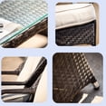 thumbnail image 7 of Moda Furnishings Patio Wicker Rectangle Gas Firepit Sets for Garden in the Outdoor, 7 of 7