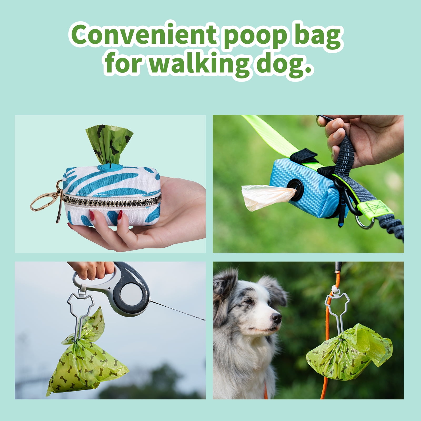 Dog Poo Bags - 540 Counts Biodegradable Poop Bags Refill Rolls For Dogs