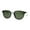 Slate Green, variant on Hipster Round Horn Rim Inset Lens Thin Plastic Sunglasses All Black