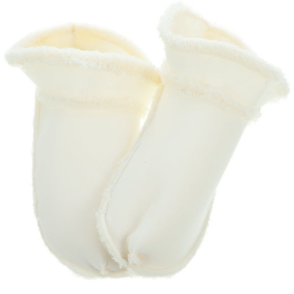 WSTEER 1 Pair Slippers Liner Winter Warm Shoe Liners Thickened Plush Insoles Removable Slippers Liners