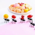 thumbnail image 4 of TidBay 12 Pcs Fourchette à Fruits en Forme de Fourmi, Qualité Alimentaire, Difficile à Casser, Décoration de Table, 4 of 8