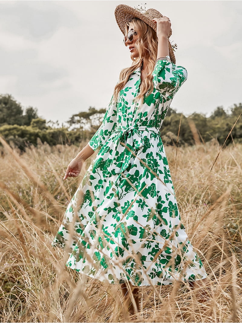 hawaiian wrap dress Short Sarong Elastic Back Retro Pineapples Olive / XL White Modest Maxi Dress SUMMER 2025 69cm (26 Size:Large 16.5