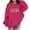 Hot Pink, variant on Girls Hoodies Long Sleeve Spring Jesus Letter Graphics Hooded Kids Boys Pullover