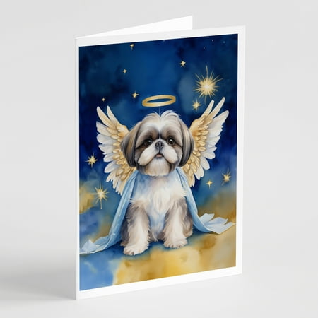 Shih Tzu My Angel Greeting Cards Pack of 8 7 in x 5 in
