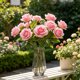 thumbnail image 1 of YiJuHui Artificial Rose Bouquet Wedding Flowers Faux Floral Stems with Leaves Realistic Bridal Bouquet Centerpiece for Home Decor Party Decorations, 1 of 6