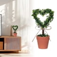 thumbnail image 3 of 1 Pcs Heart Shaped Topiary with Planter Pot, Heart Valentines Day Decorations Topiary Artificial Hearts Topiary Outdoor Indoor Home Porch Anniversary Romantic Decor, 3 of 3