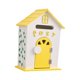 thumbnail image 3 of Buzón de pared para jardín, de madera, para exteriores, rústico, decorativo, color café Amarillo, 3 of 9