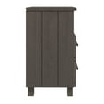 thumbnail image 5 of Bedside Tables Set of 2, HAMAR Nightstands Light Gray 15.7"x13.8"x24.4", Solid Wood Bedroom Side Tables with Drawers & Open Compartment, 5 of 9