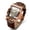Brown-Genuine Leather-Rose Gold, variant on Men's Quartz Skeleton Wrist Watch, Luxury Rose Gold Square Business Dress Watch with Brown Leather Strap