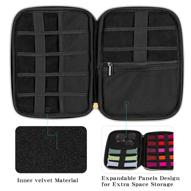 Organizador de correa de reloj portátil multifunción, bolsa de almacenamiento de correa de reloj, funda, soporte Universal Accesorios Electrónicos