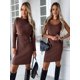 thumbnail image 1 of Vestido elegante de punto a rayas para mujer, traje Sexy de dos piezas de longitud media, color liso, moda de invierno, 2024, 1 of 5