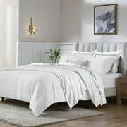 Superior 650 Thread Count Egyptian Cotton Duvet Cover Set, White, Twin