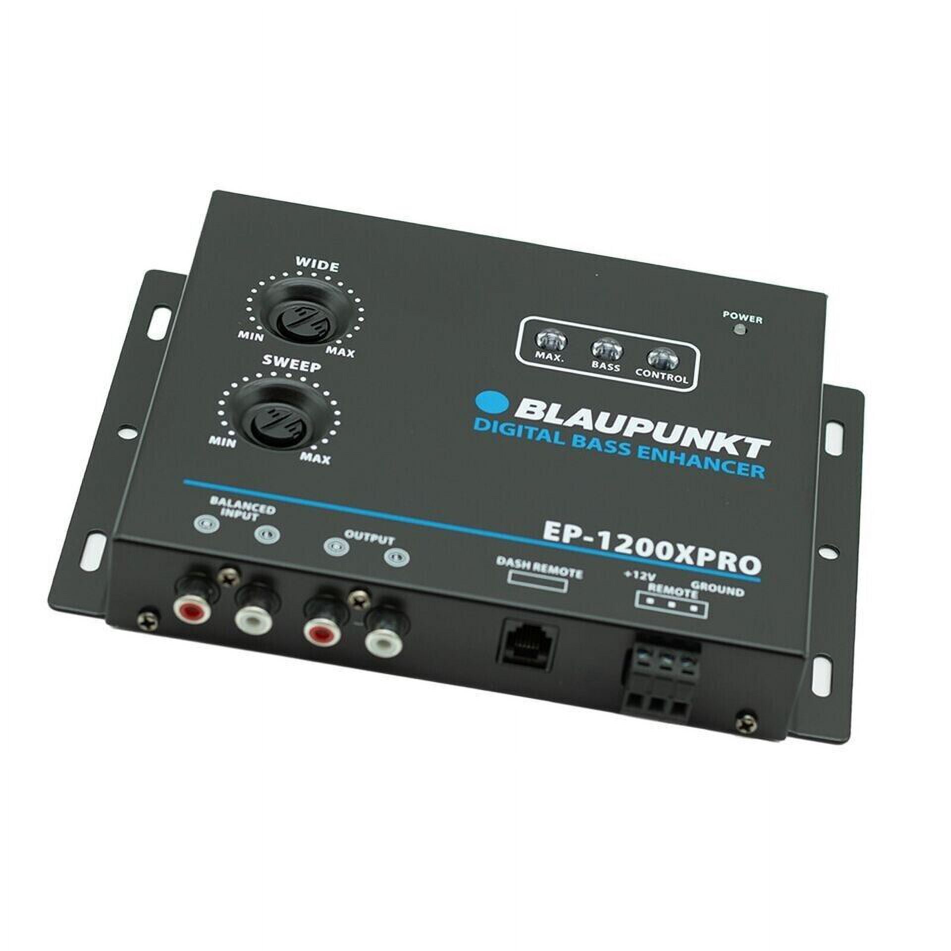 Blaupunkt EP-1200XPRO Digital Bass Enhancer Processor - Digital Sound Restoration, Maximizer & Reproducer - Car Audio Booster - Black