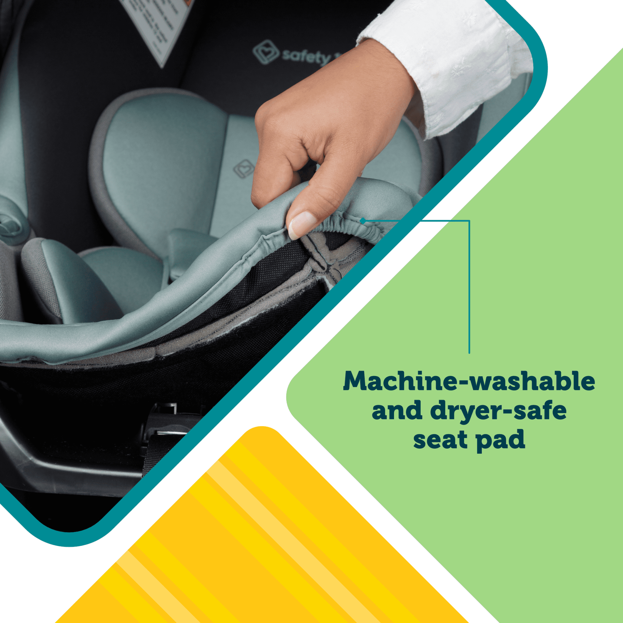 Safety 1st onBoard Slide DLX Infant Car Seat featuring SafetySlide Base