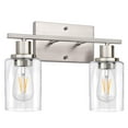 thumbnail image 1 of Accesorios de baño Vanity Light ShineTech de 2 luces, níquel, 1 of 9