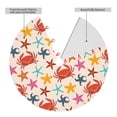 thumbnail image 2 of Sikiie Crabs And Seastars 30-48 inches {designName} Print Christmas Tree Skirt Snowman Xmas Tree Skirt with Edge Christmas Decorations for Holiday Party-48", 2 of 7