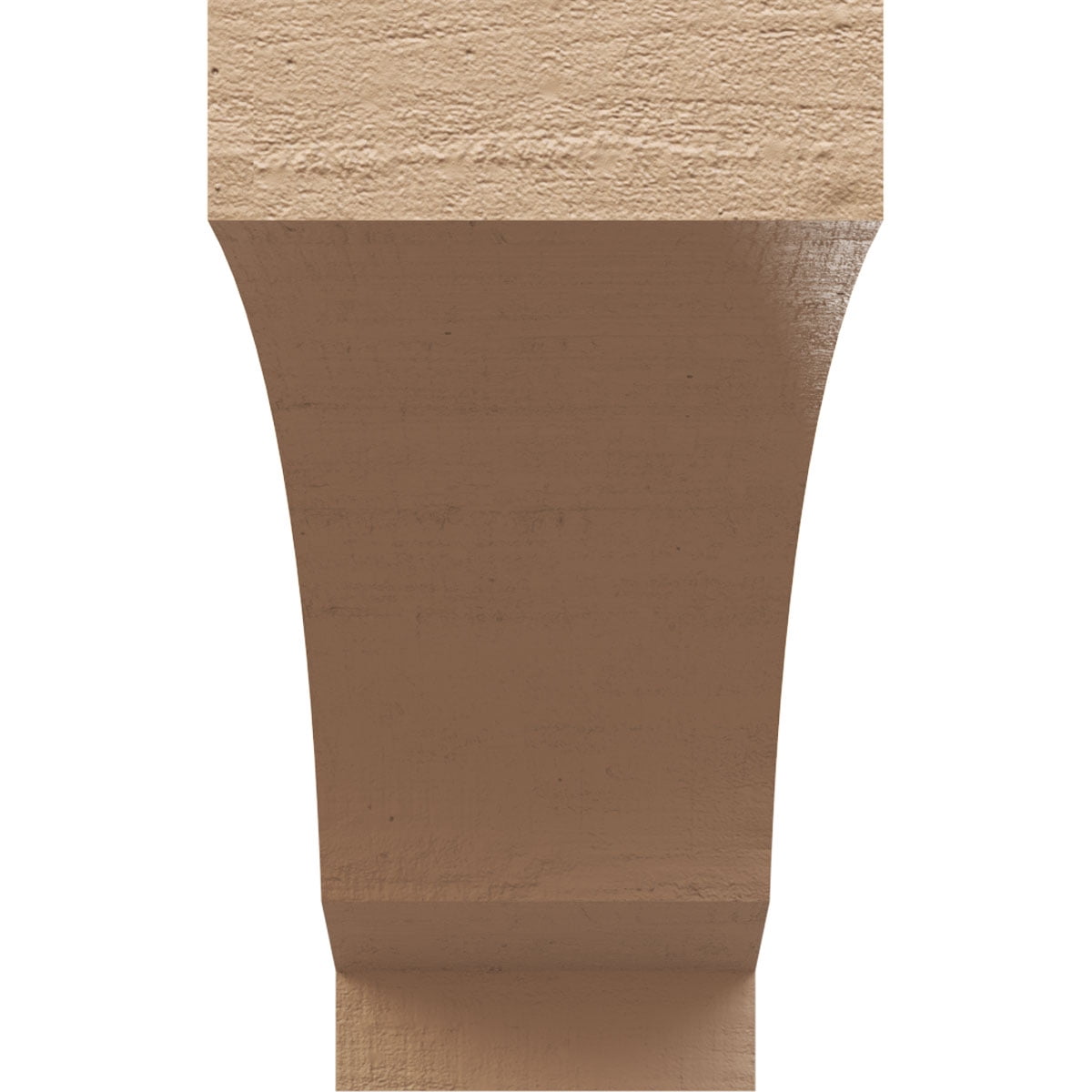 8"W x 24"D x 16"H Classic Moab Rough Cedar Woodgrain TimberThane Corbel, Primed Tan
