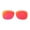 Fire Red Mirror Coated -Polarized, variant on Walleva Black Polarized Replacement Lenses for Ray-Ban Stories Wayfarer 50mm Smart Glasses