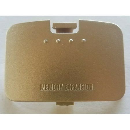 Gold Nintendo 64 Jumper Pak Lid N64 Pack Memory Expansion Cover Replacement