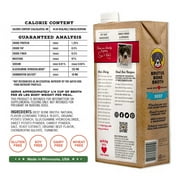 Brutus Bone Broth Chicken for Dogs - 32 oz, All Natural Human Grade Dog Food Topper with Chondroitin Glucosamine Turmeric, Great for Picky Eaters & Dry Food, Tasty & Nutritious