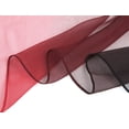 thumbnail image 4 of Bufanda Color Degradado Largo Chiffon Ligero Para Mujeres Rojo / Negro 63"x19.6", 4 of 8
