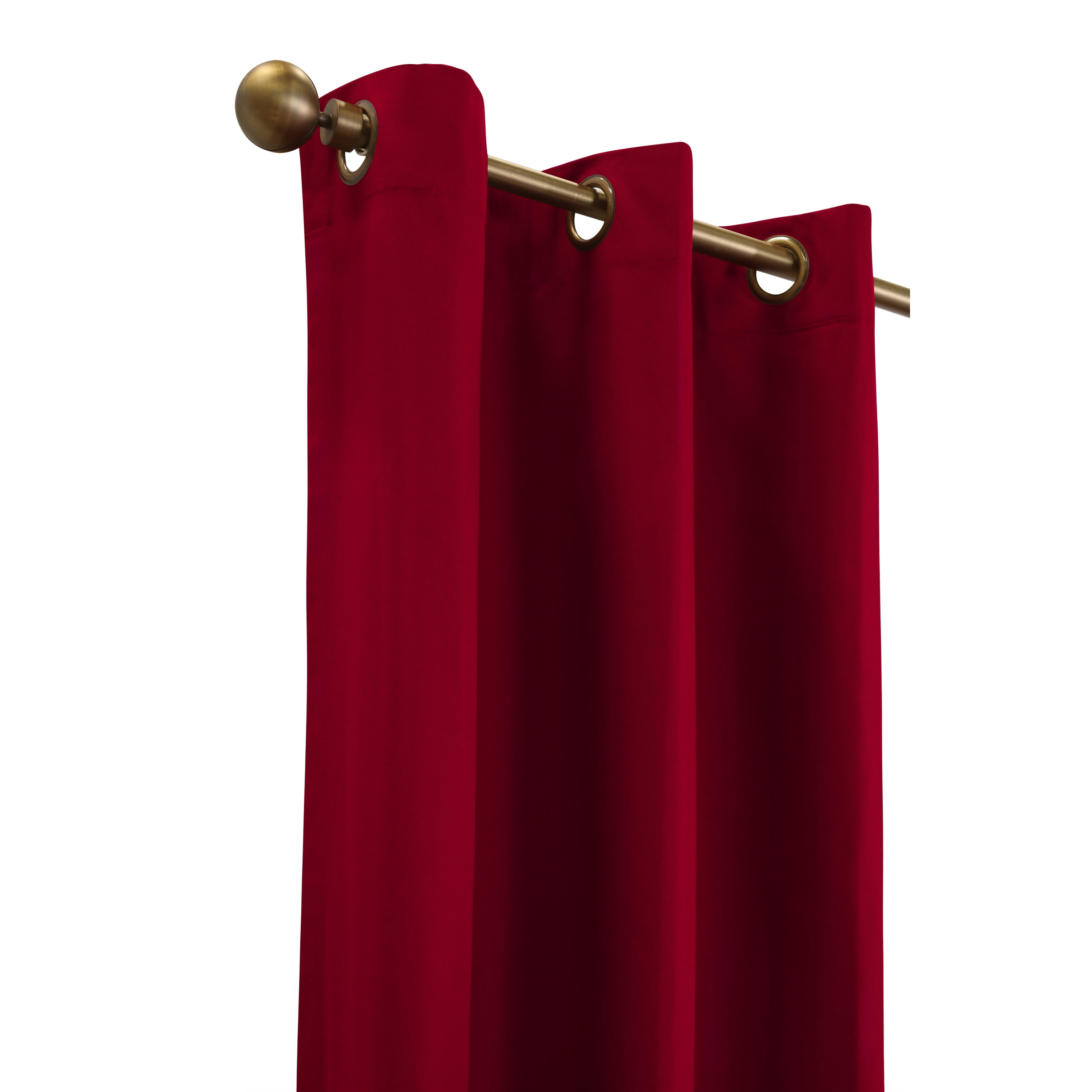 Winmate Insulated Cotton Grommet Curtain Panel - Pair each 40" x 72" in Burgundy