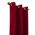 thumbnail image 3 of Winmate Insulated Cotton Grommet Curtain Panel - Pair each 40" x 84" in Burgundy, 3 of 6