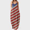thumbnail image 1 of SMihono Robe Maxi Bohème d'Été pour Femmes Grande Taille Robes Maxi d'Été Décontractées Col en V Sans Manches Vacances Plage Poches Longue Robe de Plage, 1 of 5